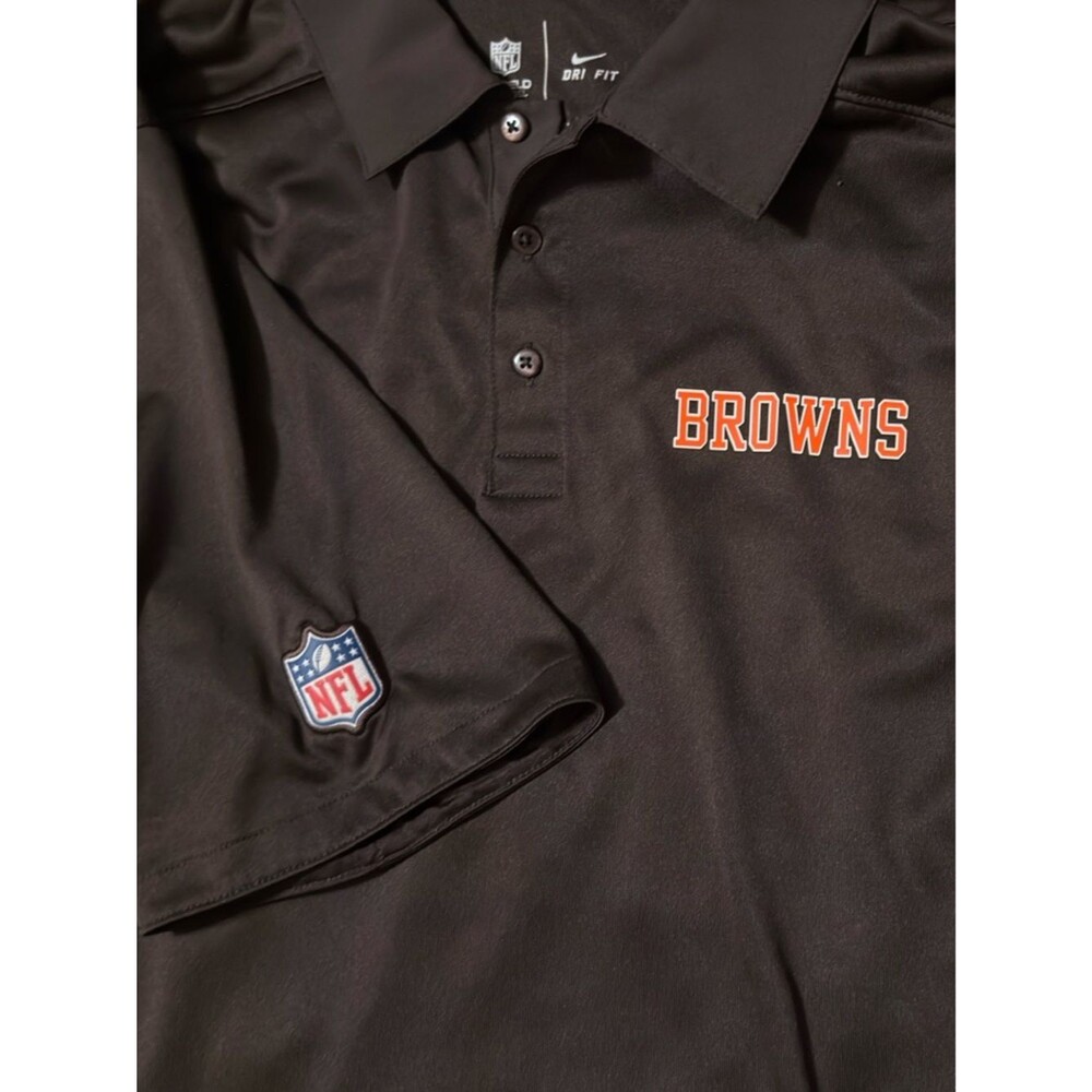 Nike Dri-FIT NFL On Field Men's L Polo Cleveland Browns Football NWOT